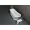 Aqua Eden 68.13 L, 28.75 W, Glossy White/Matte White, Solid Surface White Stone VRTSS673026 - alternate 3